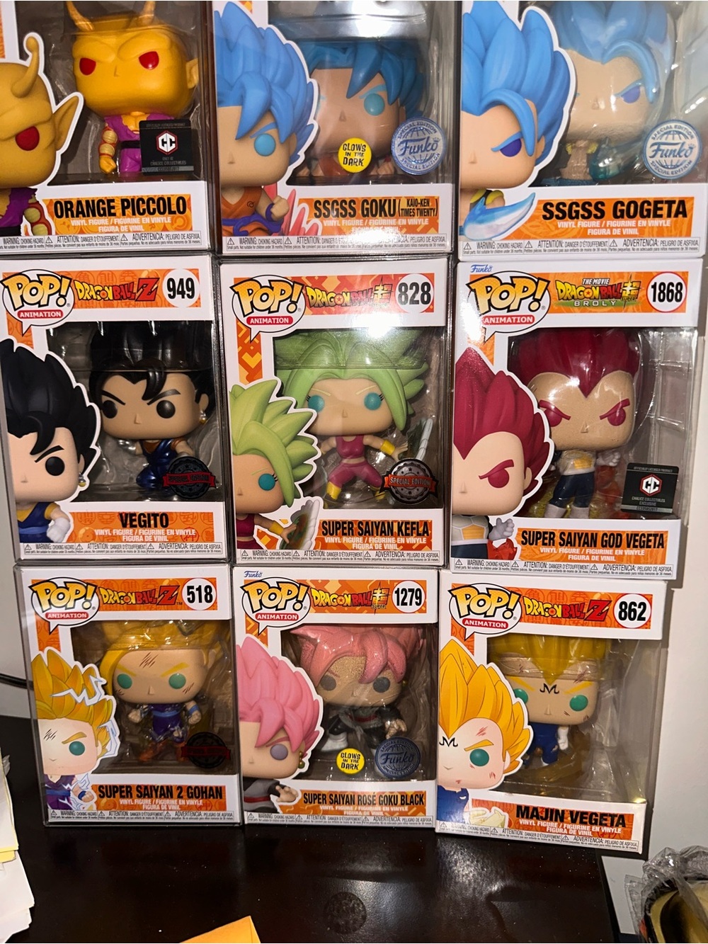 Funko Pops Dragonball Z